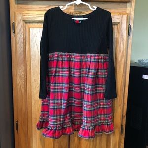 Flannel Christmas dress